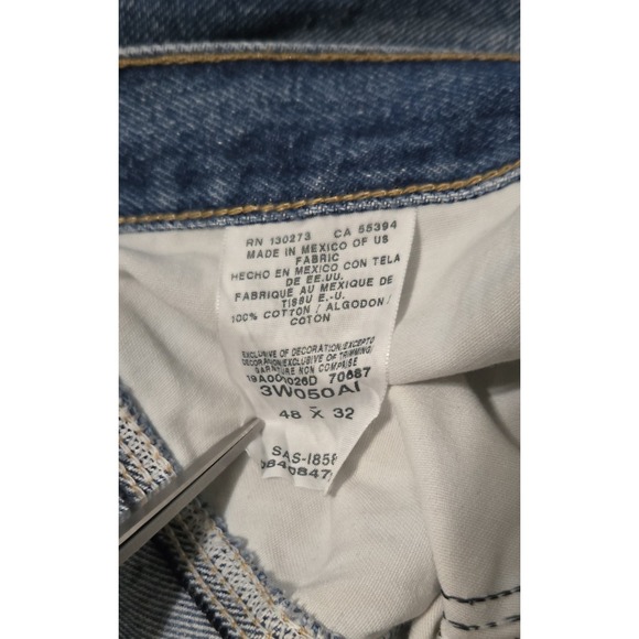 Wrangler Riggs Mens Workwear Jeans 50x32 5-Pocket EUC - Picture 6 of 11